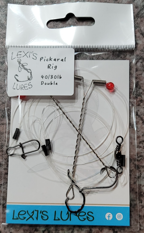 Lexis Lures Pickerel Rig 50/40lb Double Hook