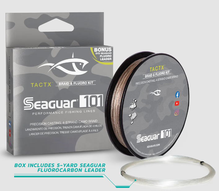 Seaguar 101 TactX Braid w/ Fluoro Leader