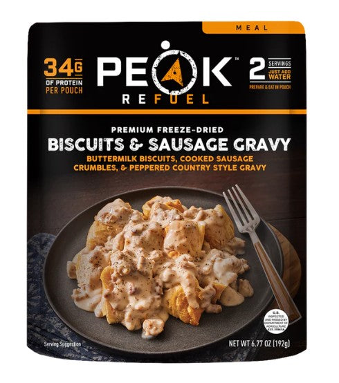 Peak Refuel Meals - Biscuits & Sausage Gravy